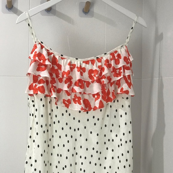 RIXO Target Ruffle Midi Sheath Slip Dress - Picture 2 of 11